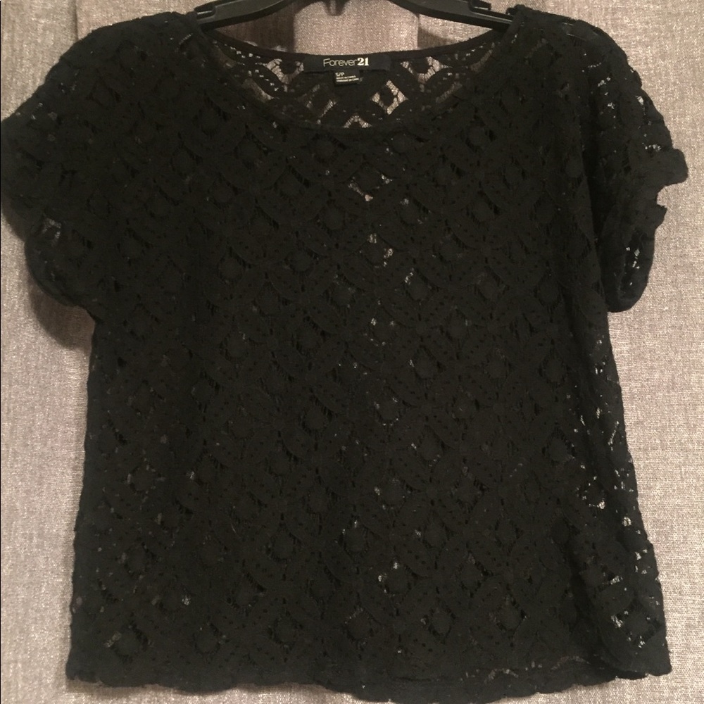 Forever 21 lace crop top